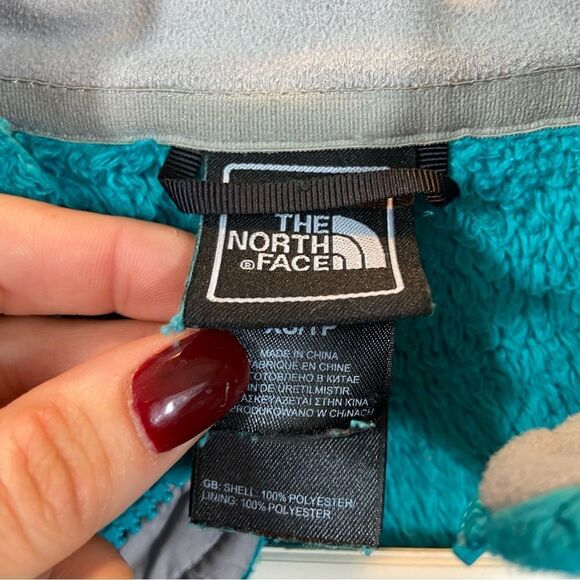 Women’s The North Face Osito 2 Bright Green Full Zip Fleece Jacket Size XS - Picture 12 of 13